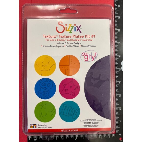 Sizzix Texturz Texture Plates Kit #1 for Embossing & Texturing 655377 - Picture 1 of 2